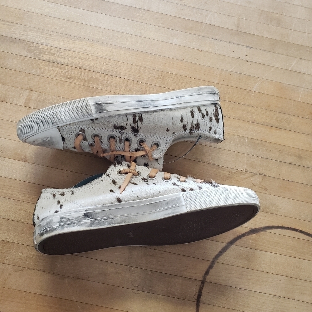 Naughty Monkey Cream and Brown Sneakers Size 8 - Picture 5 of 9